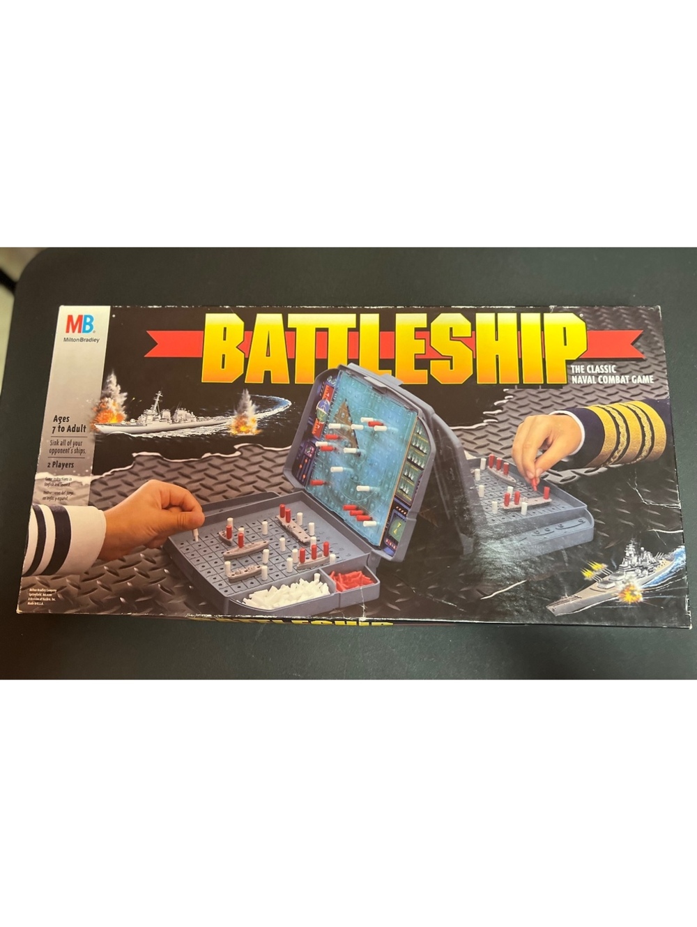 Vintage Battleship Classic Naval Combat Board Game 1996 Family game night